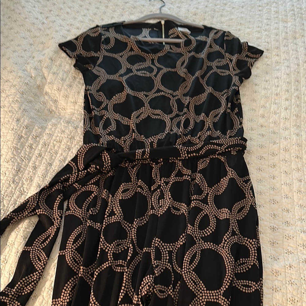 Black Patterned Jumpsuit. - image 1